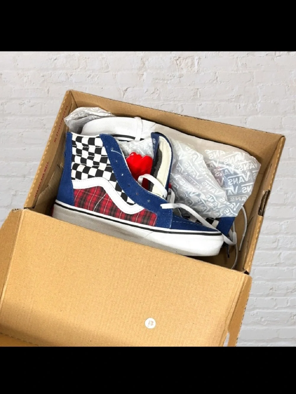 Vans Sk8-Hi Checkerboard Sneakers - Picture 3 of 3